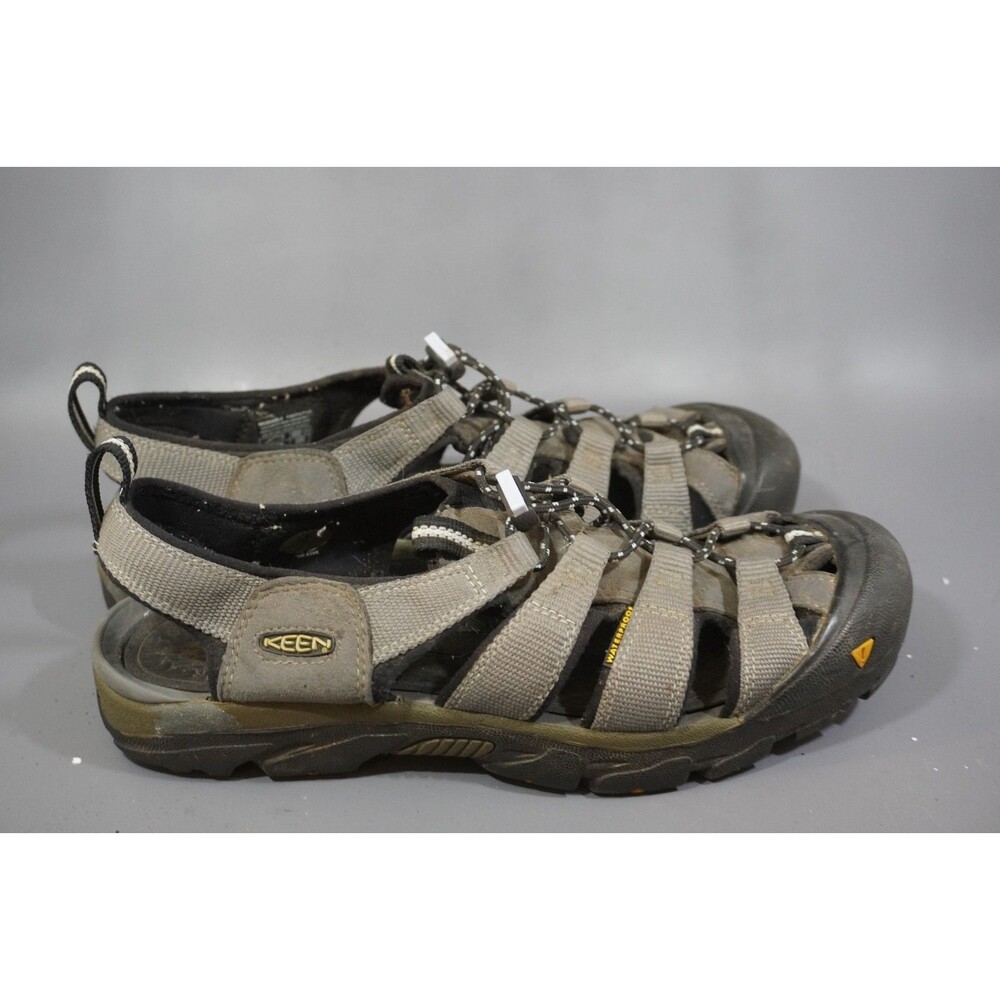 Keen Commuter Cycling Sandals Mens Sz 10 Gray Black Bike Clips Closed Toe